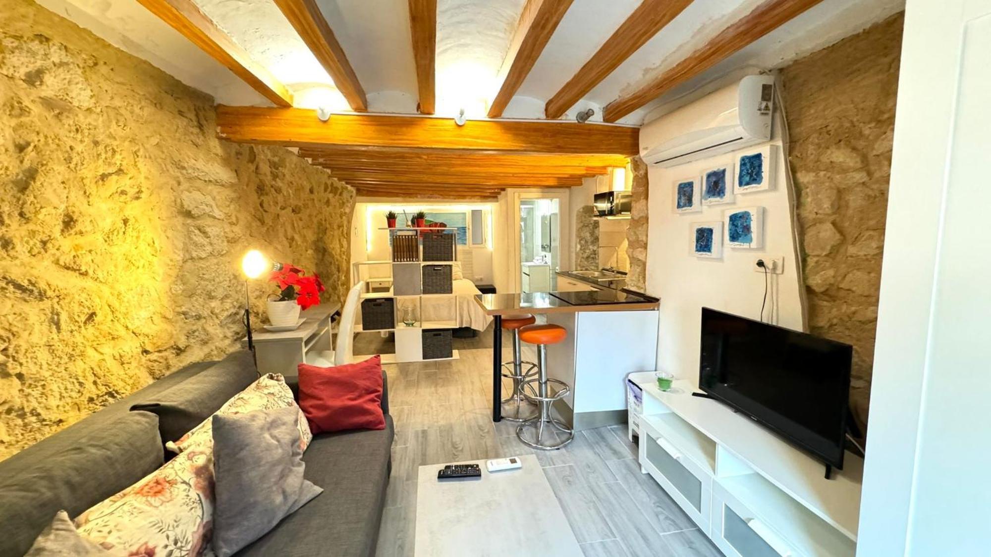 Apartamento Loft De Piedra En Centro Historico - Casco Antiguo Alicante Exterior foto